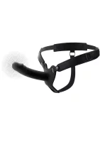 Hidden Desire Hollow Vibrating Strap-On Black 16 cm