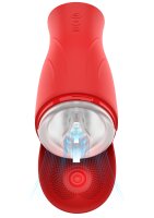 Hidden Desire Fusion X Super Suction Nutbuster Triple Masturbator Red