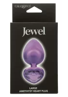 Diamond Heart Plug Large Purple