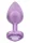 Diamond Heart Plug Large Purple