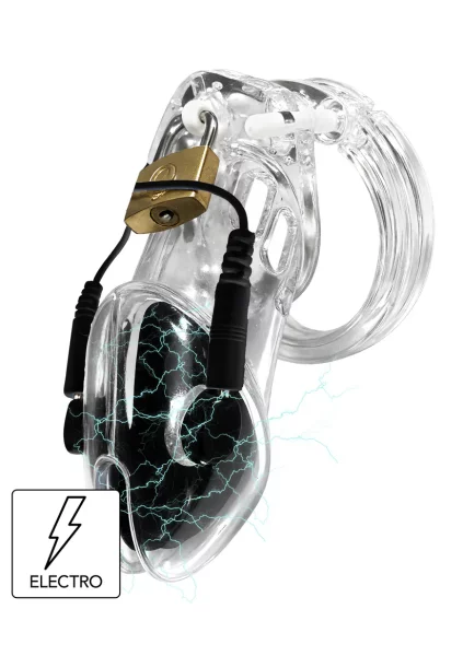 Hidden Desire Extreme Electro Penis Cage with Lock Transparent