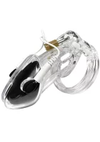 Hidden Desire Extreme Electro Penis Cage with Lock Transparent