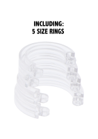 Hidden Desire Extreme Electro Penis Cage with Lock Transparent