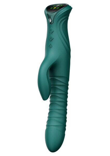 ZALO Mose 2 Rabbit-Vibrator mit Stoßfunktion Grün