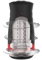 Hidden Desire Fusion X Quantum Cyclone Masturbator mit Vibration Schwarz