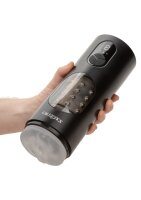 CalExotics Beaded Power Stroker mit Vibration Schwarz