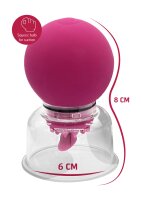She.E.O Vibrating & Rotating Nipple & Clitoral Pump Purple Ø 6 cm