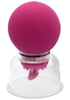 She.E.O Vibrating & Rotating Nipple & Clitoral Pump Purple Ø 6 cm