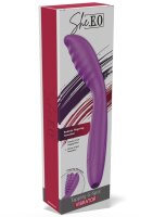 She.E.O. Tapping G-Spot Vibrator Purple 18 cm