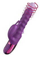 She.E.O. Swirl Rabbit Vibrator mit Stoßfunktion Lila 26 cm