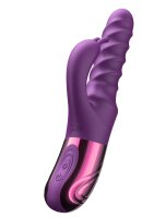 She.E.O. Swirl Rabbit Vibrator mit Stoßfunktion Lila 26 cm