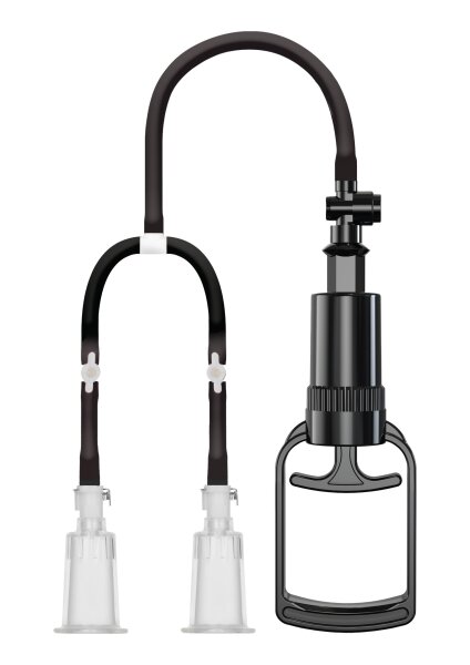 She.E.O. Vakuumpumpe für Brustwarzenstimulation Schwarz M-L Ø 4 cm