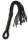 Taboom Knot Flogger Schwarz