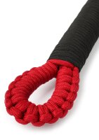 Taboom Knot Flogger Schwarz Rot