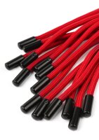 Taboom Knot Flogger Schwarz Rot