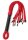 Taboom Knot Flogger Schwarz Rot