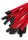 Taboom Knot Flogger Schwarz Rot