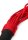 Taboom Knot Flogger Schwarz Rot