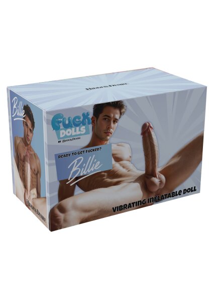 Hidden Desire Fuck Dolls Big Boner Billie Inflatable Doll mit Vibration Beige 145 cm