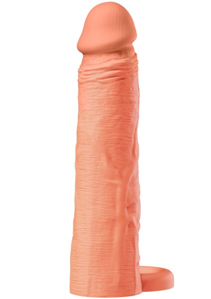 Hidden Desire Inferno Penis Sleeve Liquid Silicone Beige 20 cm Ø 4 cm