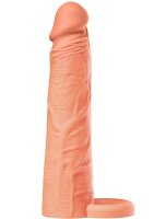 Hidden Desire Inferno Penis Sleeve Liquid Silicone Beige 20 cm Ø 4 cm