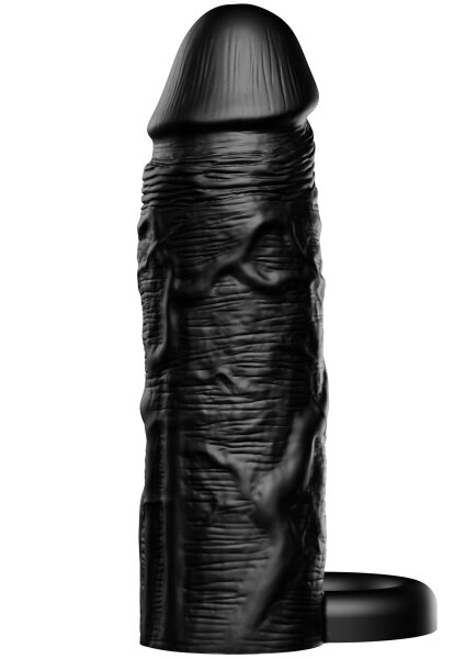 Hidden Desire Inferno Penis Sleeve Liquid Silicone Schwarz 15 cm Ø 4 cm