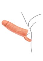 Hidden Desire Inferno Penis Sleeve Liquid Silicone Beige 15 cm Ø 4 cm