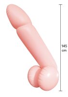 Hidden Desire Fuck Dolls Giant Inflatable Willy Aufblasbarer Penis Beige 145 cm