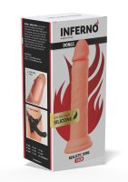 Hidden Desire Inferno Realistischer Dildo mit Saugnapf Beige 19 cm