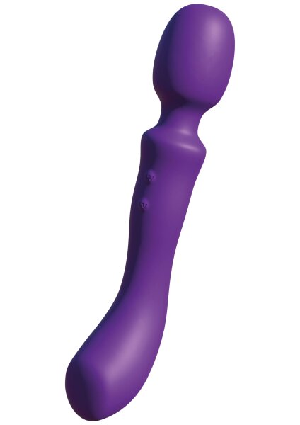 She.E.O. Dual-Sided Massaging Vibrating Wand Purple 24 cm Ø 4.3 cm
