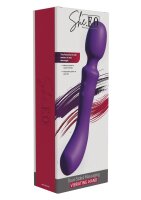 She.E.O. Dual-Sided Massaging Vibrating Wand Purple 24 cm...