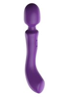 She.E.O. Dual-Sided Massaging Vibrating Wand Purple 24 cm Ø 4.3 cm