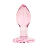 Easytoys Anal Plug aus Glas mit Herzbasis Rosa Ø...