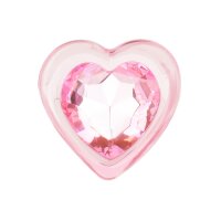 Easytoys Anal Plug aus Glas mit Herzbasis Rosa Ø...