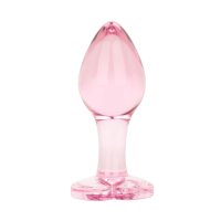 Easytoys Anal Plug aus Glas mit Herzbasis Rosa Ø...