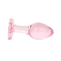 Easytoys Anal Plug aus Glas mit Herzbasis Rosa Ø...