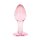 Easytoys Glass Anal Plug with Heart Base Pink Ø 3.8 cm