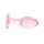 Easytoys Glass Anal Plug with Heart Base Pink Ø 3.8 cm