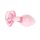 Easytoys Glass Anal Plug with Heart Base Pink Ø 3.8 cm