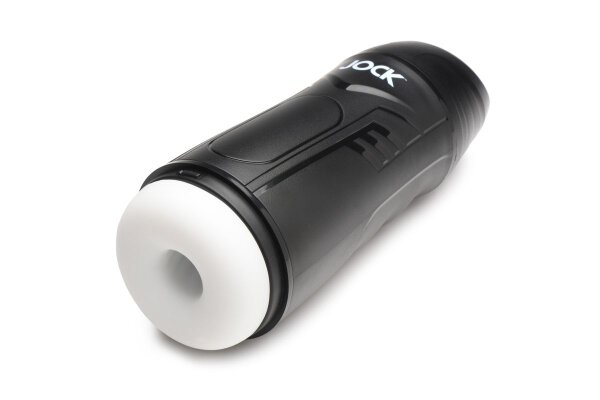 XR Brands JOCK Saugender und Vibrierender Masturbator Schwarz