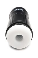 XR Brands JOCK Saugender und Vibrierender Masturbator Schwarz