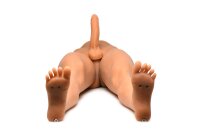 XR Brands JOCK Männliche Sex Doll mit Thrusting Dildo Beige 110 cm
