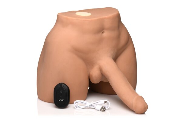 XR Brands JOCK Auto-Squeezing Male Masturbator with Vibration Beige 8.2 kg