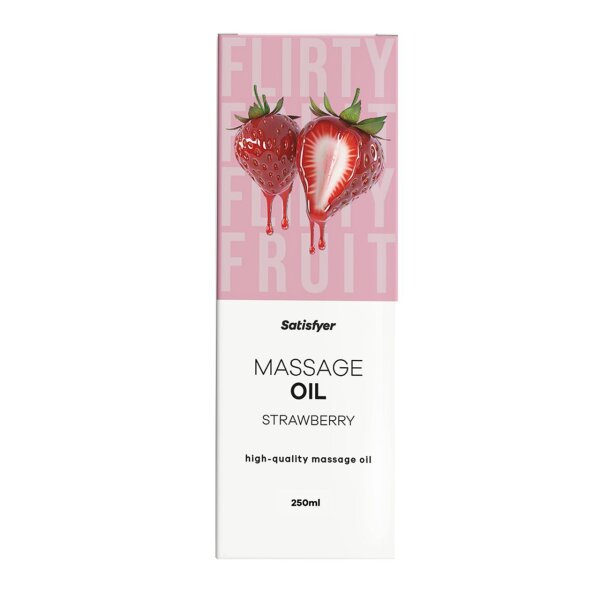 SATISFYER Massageöl Strawberry 250 ml
