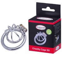 Malesation Chastity Cage 50 Silver 4.8 cm Ø 5 cm