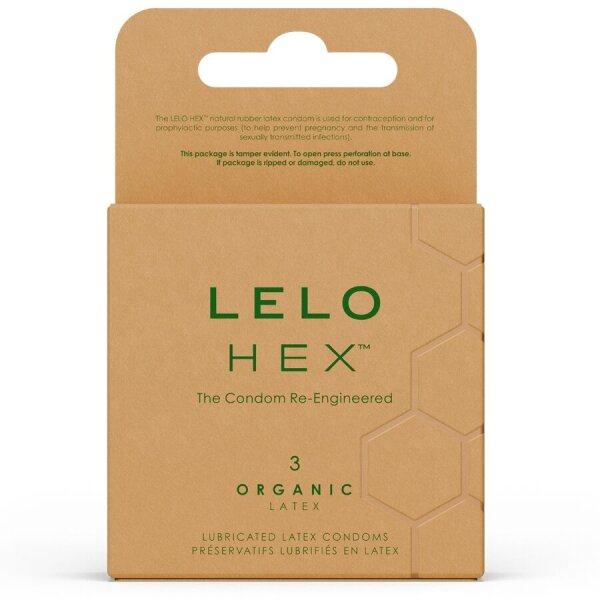 LELO Hex Organic Condom Box 3 Units