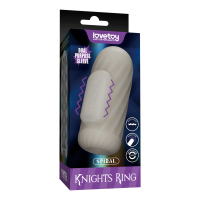 LoveToy Knights Ring Vibrating Dual Purpose Sleeve Spiral...