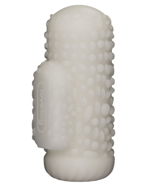 LoveToy Knights Ring Vibrating Dual Purpose Sleeve Drip White