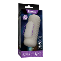 LoveToy Knights Ring Vibrating Dual Purpose Sleeve Drip...