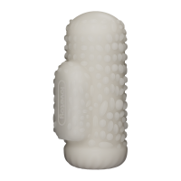 LoveToy Knights Ring Vibrating Dual Purpose Sleeve Drip White